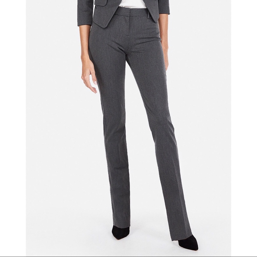Express mid-rise straight leg Columnist pant sz 4R